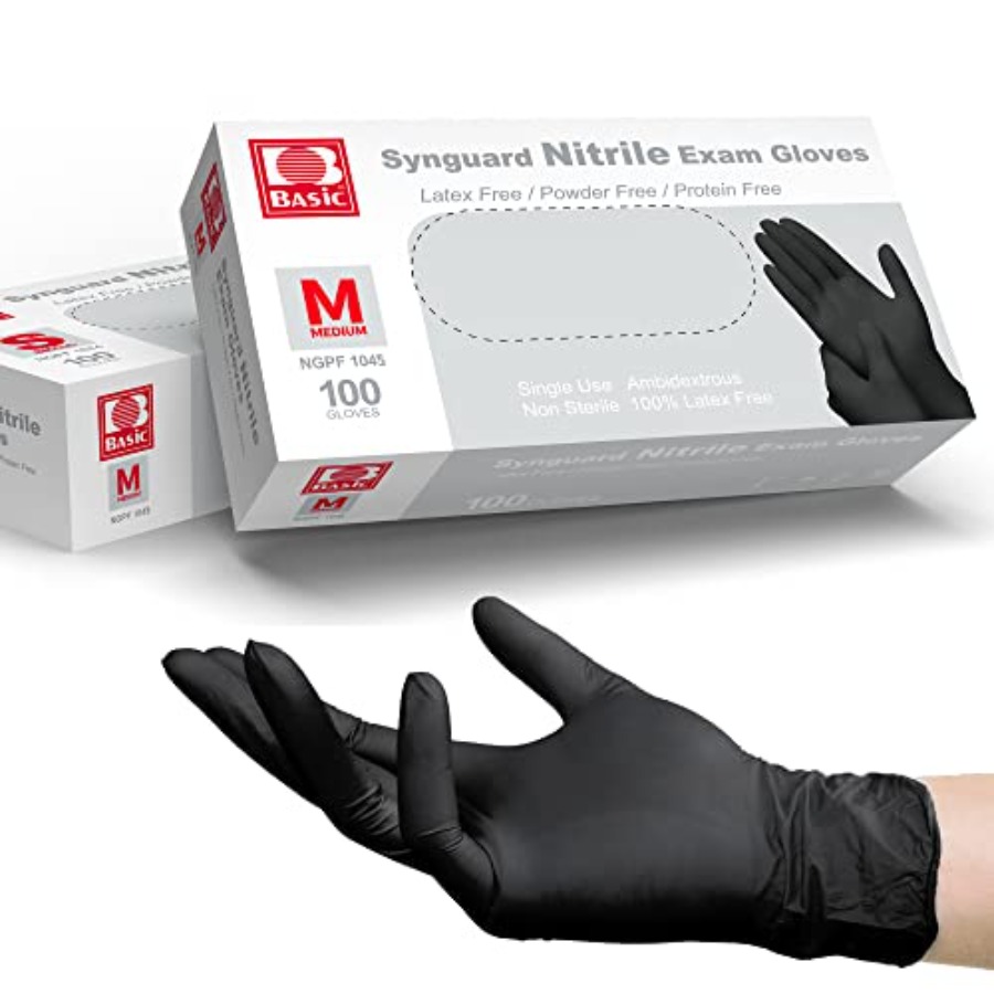 Exam Glove Nitrile - Medische zwarte nitril examenhandschoenen - latexvrij