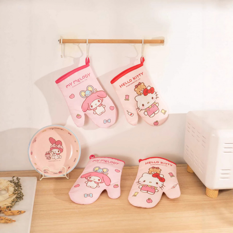 Oven Mitt Silicone - Hello Kitty Kuromi siliconenhandschoenen Verdikte handschoenen,