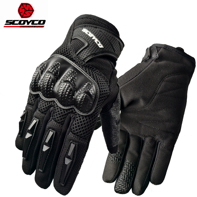 Motorcycle Glove Knuckle - Scoyco Motorrijhandschoenen Touchscreen Motorhandschoen Antislip Ademend