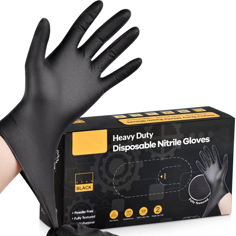 Nitrile Mechanic Glove - 20 STKS Zwarte Wegwerp Nitril Handschoenen