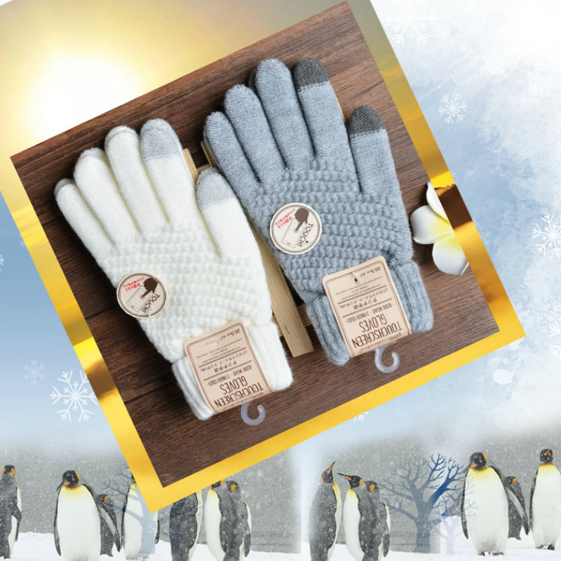 Magic Touch Glove - Herfst Winter Nieuwe Konijn Haar Double-Layer