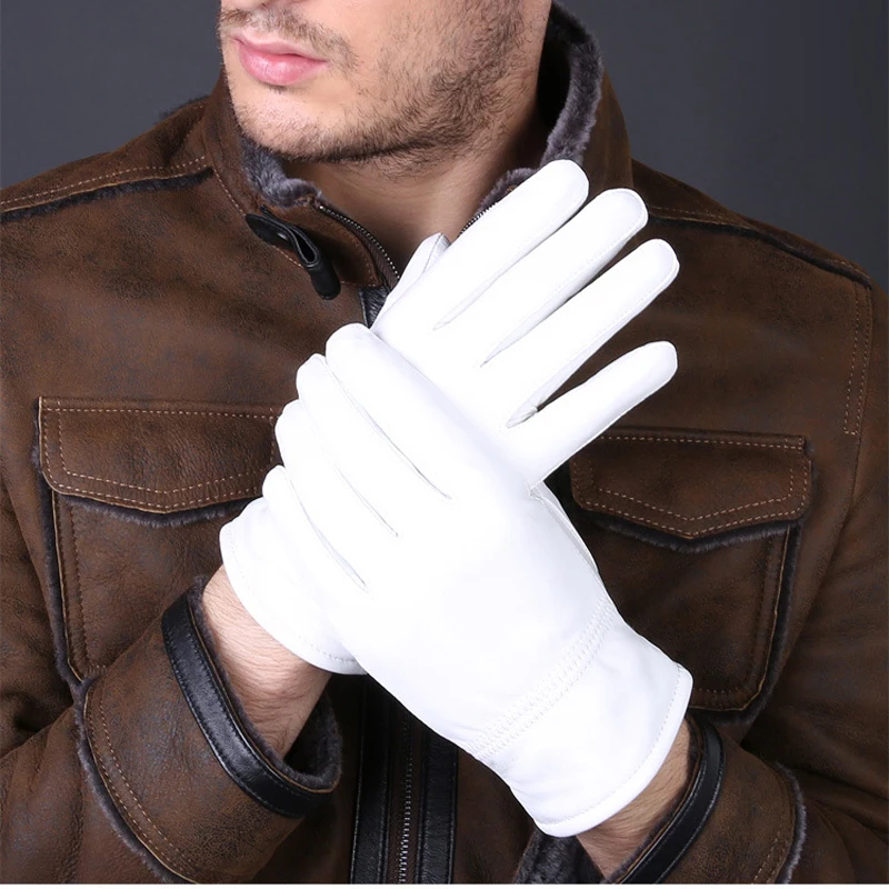 2025 Winter lederen witte hand - Leather Driving Glove recensie en prijs