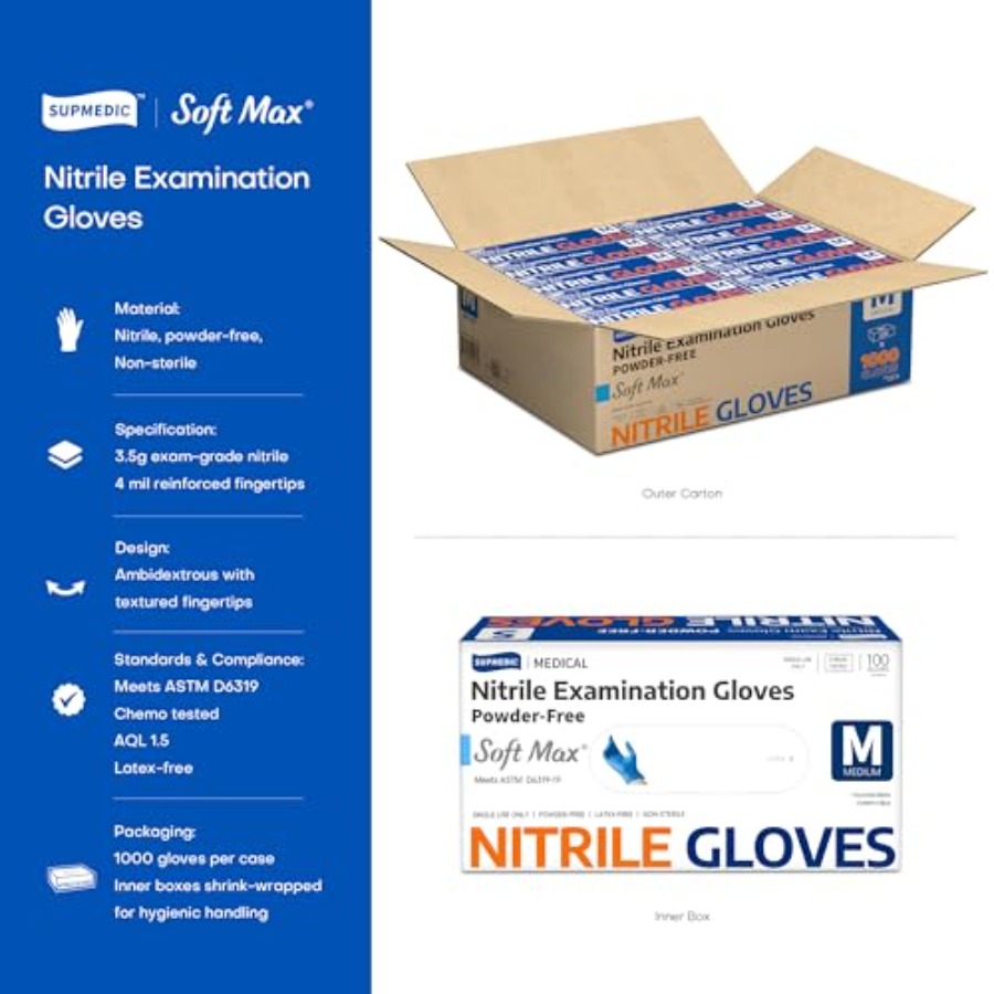 Medische Soft Max ™   Nitril e - Exam Glove Nitrile recensie en prijs