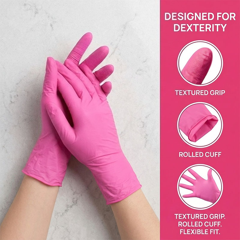 10-100 stuks roze nitril wegwe - Nitrile Mechanic Glove recensie en prijs