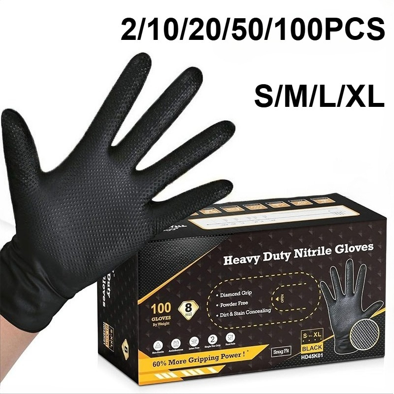 2-100 STKS 8mil Heavy Duty Ind - Nitrile Mechanic Glove recensie en prijs