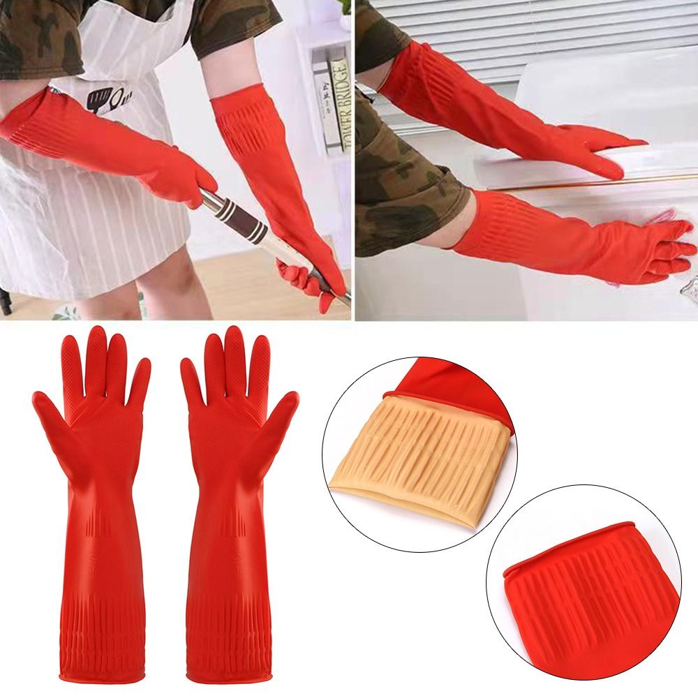 1 Paar Stevige Rubberen Handsc - Rubber Glove Cleaning recensie en prijs