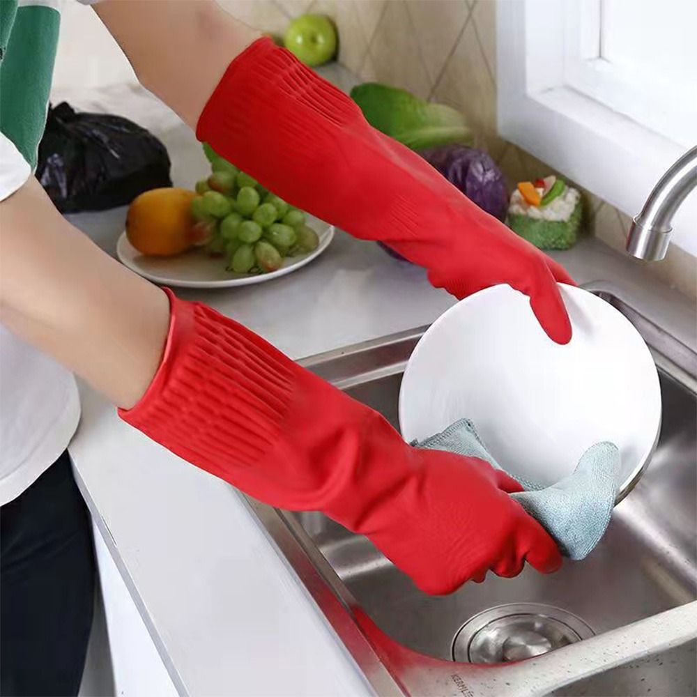 1 Paar Stevige Rubberen Handsc - Rubber Glove Cleaning recensie en prijs