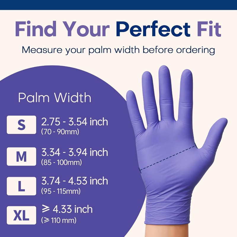 Wegwerphandschoenen Paarse nit - Exam Glove Nitrile recensie en prijs