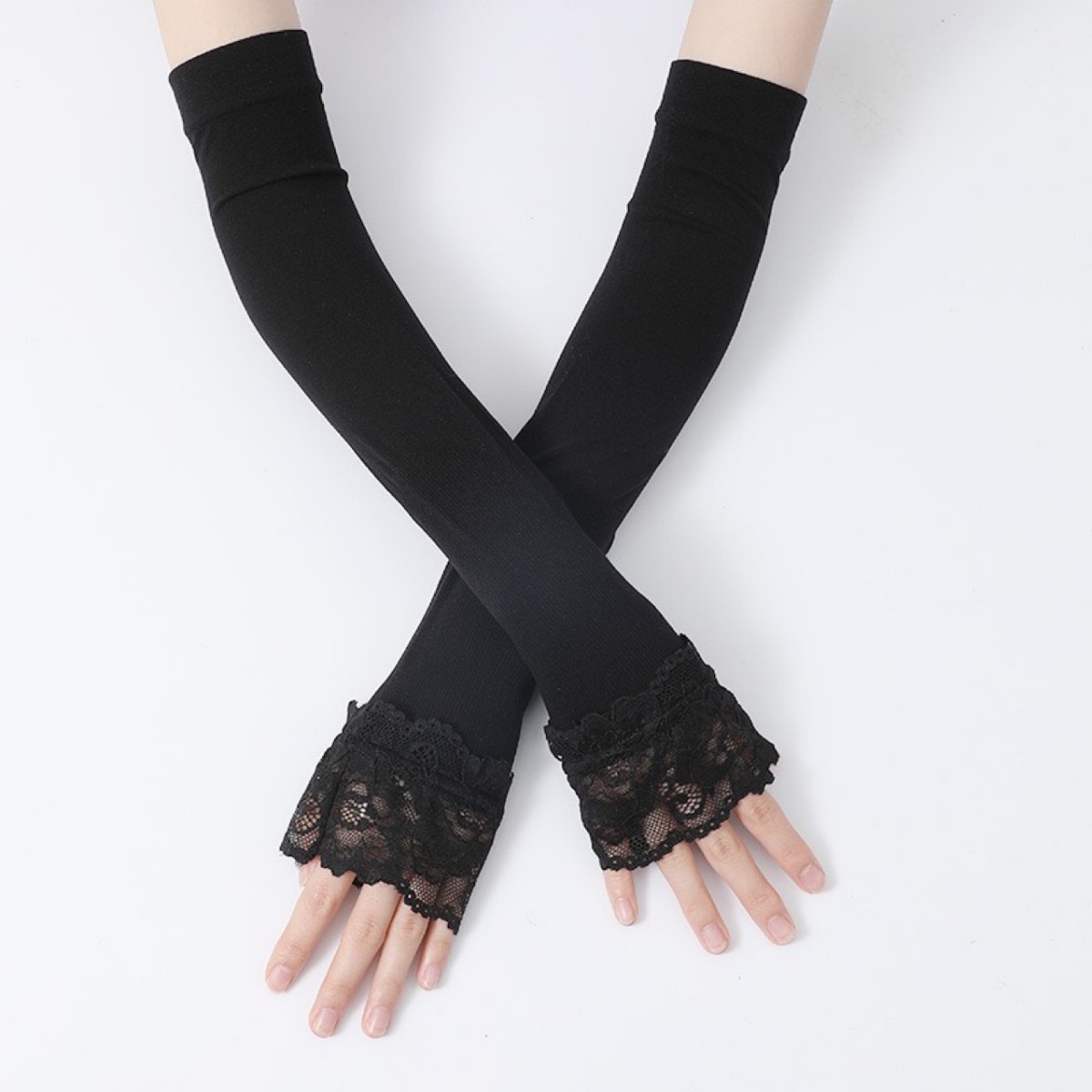 Vrouwen lange elastische arm m - Fingerless Glove Knit recensie en prijs