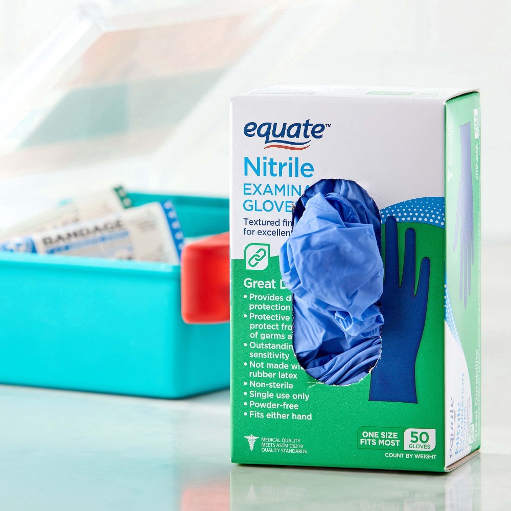Equate Nitril examenhandschoen - Exam Glove Nitrile recensie en prijs