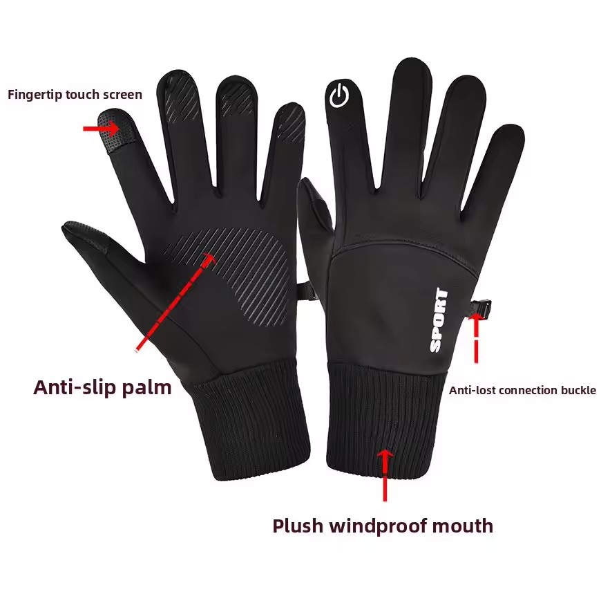 Zwart Winter Warm Volledige Vi - Ski Glove Waterproof recensie en prijs