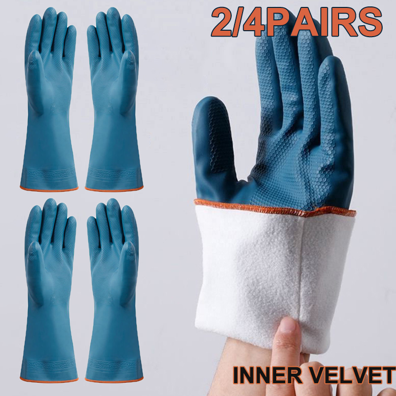 2/4 paar waterdichte handschoe - Rubber Glove Cleaning recensie en prijs