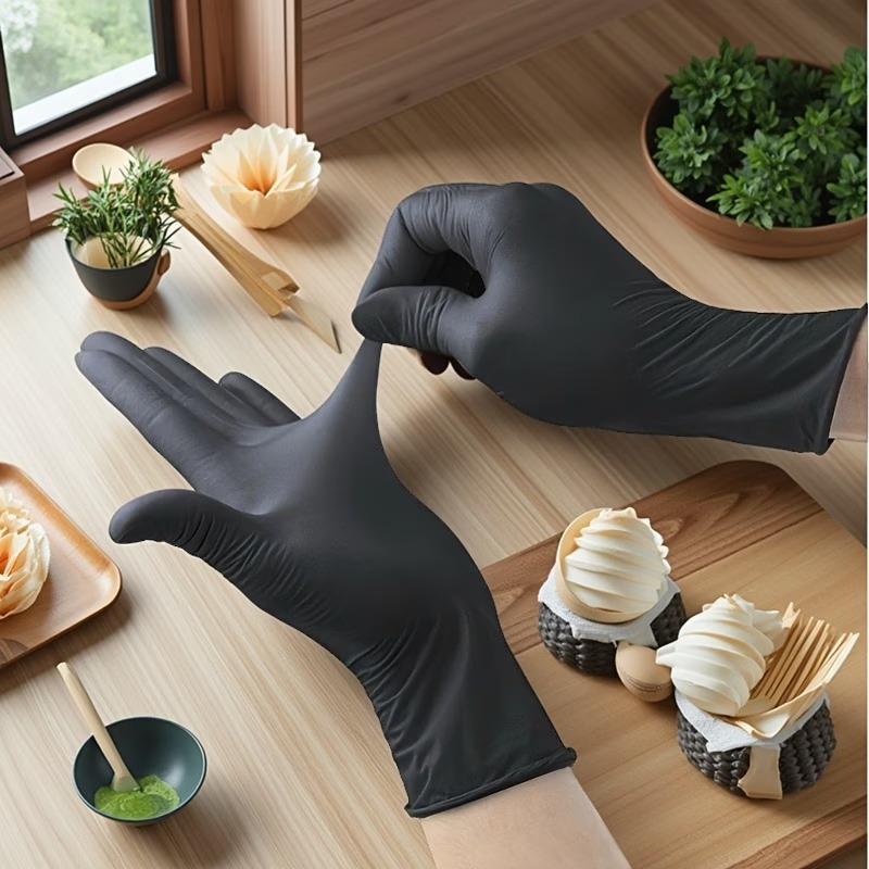 10/50/100PCS Zwarte Wegwerp Ni - Nitrile Mechanic Glove recensie en prijs